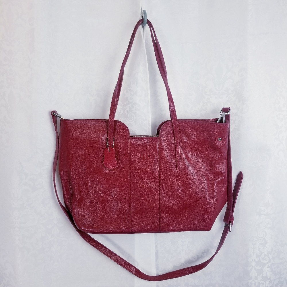 Yolando leather tote handbag